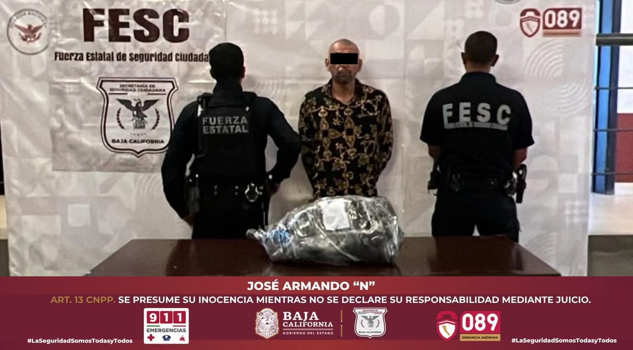 Incauta FESC fusil de alto poder y equipo táctico en Tijuana