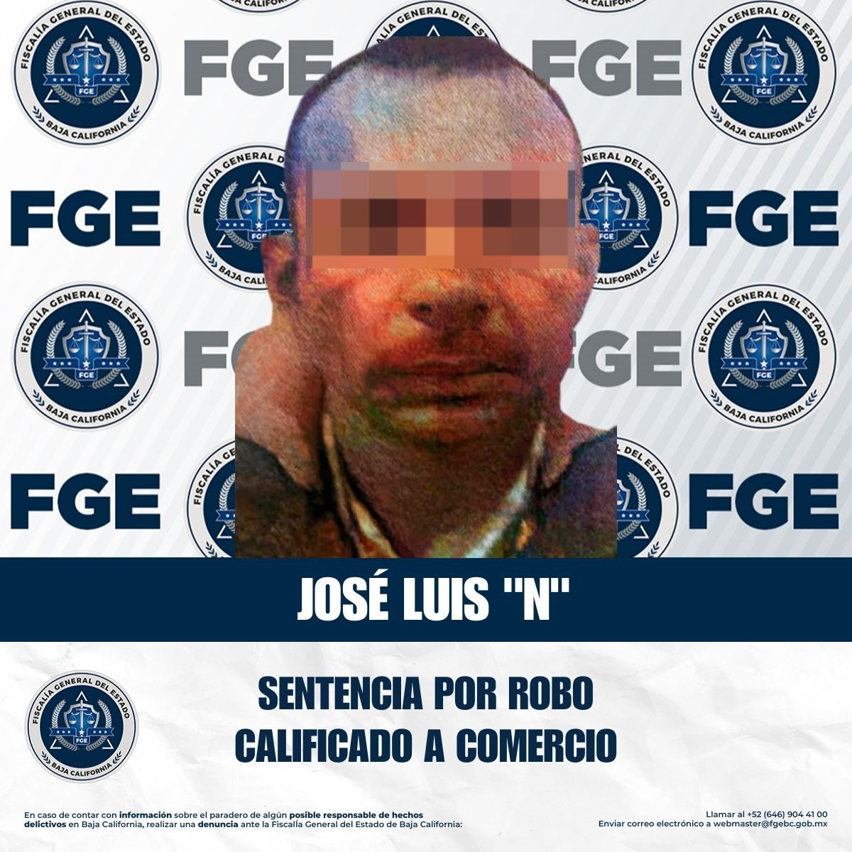 Sentencia de más de tres años por el delito de robo calificado en Tijuana