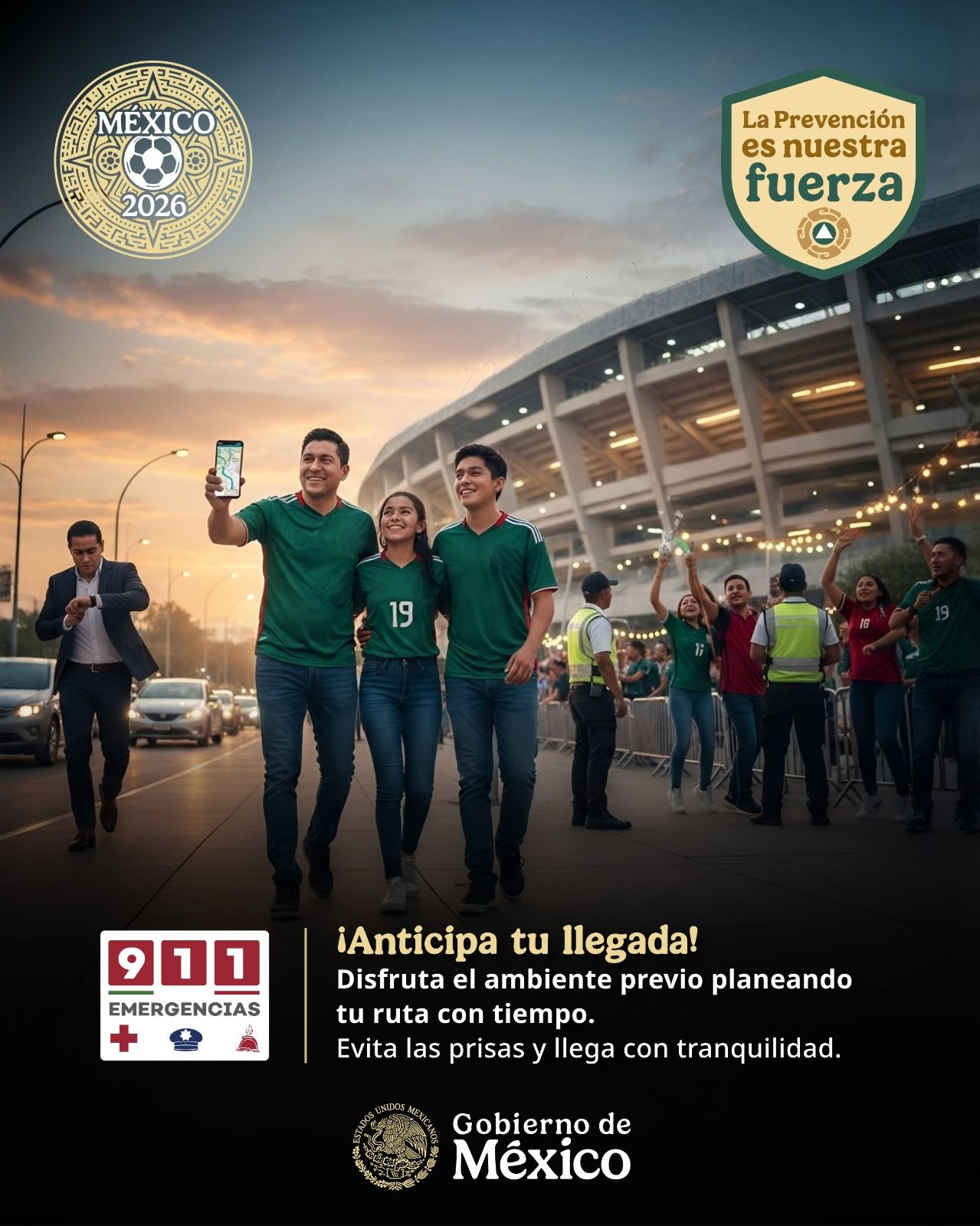 CNPC EMITE RECOMENDACIONES DE AUTOCUIDADO ANTE EL PARTIDO ENTRE MÉXICO E INGLATERRA