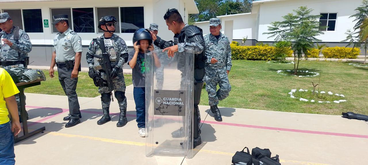 GUARDIA NACIONAL ORGANIZA VISITA GUIADA EN INSTALACIONES DE OAXACA