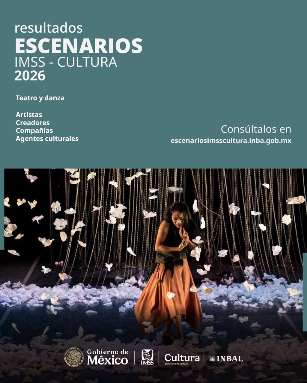 IMSS Y SECRETARÍA DE CULTURA ANUNCIAN 100 PROYECTOS SELECCIONADOS DE ESCENARIOS IMSS-CULTURA 2026-2027