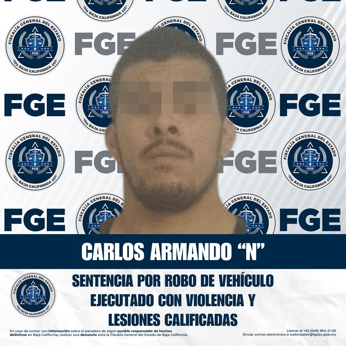 Más de siete años de prisión por robo de vehículo ejecutado con violencia y lesiones calificadas