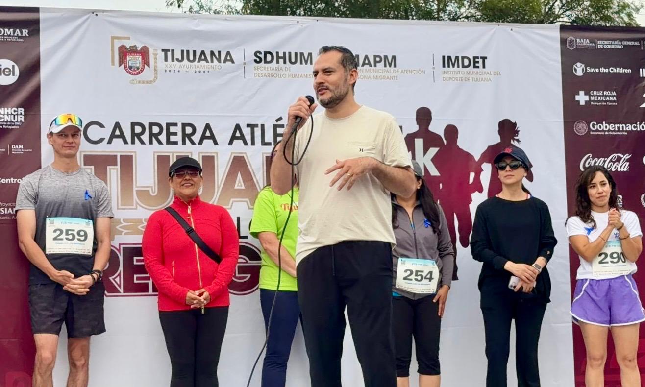 Realiza Gobierno Municipal la carrera de 5K ‘Tijuana con los Refugiados’ con la participación de 500 corredores