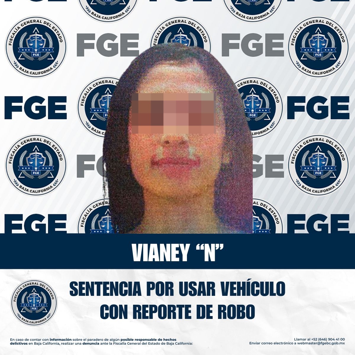 Condenan a dos años de prisión a mujer por usar vehículo con reporte de robo