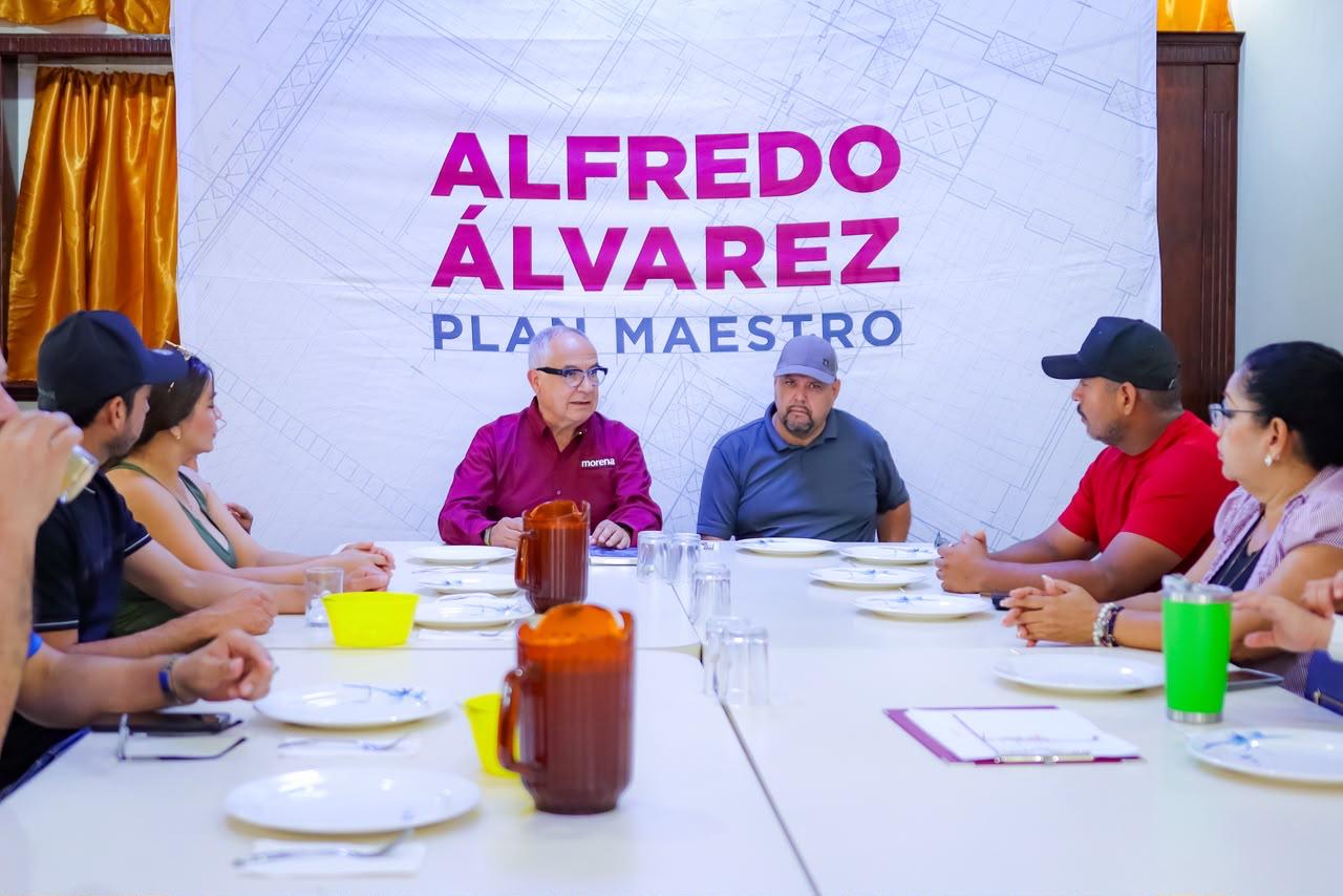 Encabeza Alfredo Álvarez reunión con comerciantes de San Felipe