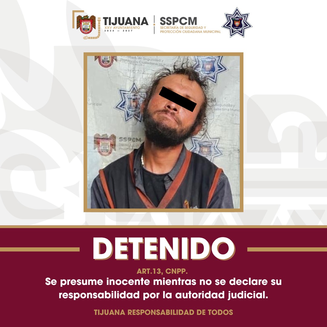 Arrestan agentes de la Policía Municipal a hombre por presuntos daños a vehículos en la colonia Lago Sur