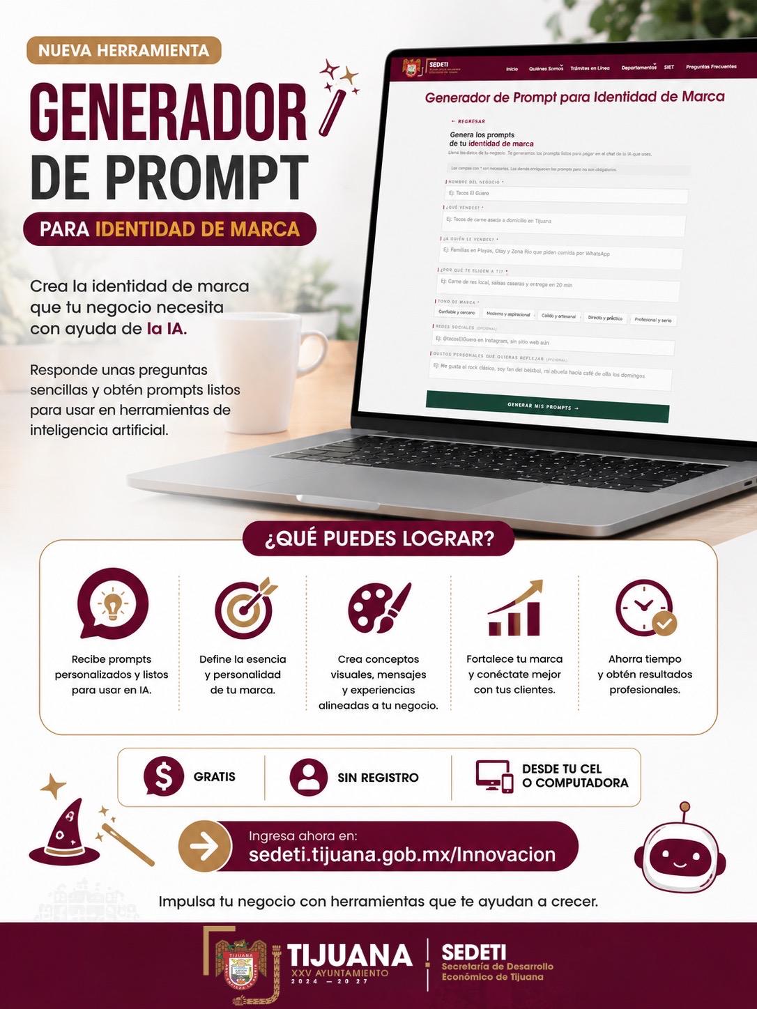 Impulsa XXV Ayuntamiento de Tijuana herramienta gratuita para fortalecer la identidad de marca de los emprendimientos