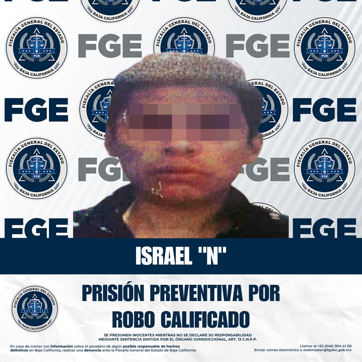 Reapertura fge proceso penal y logra prisión preventiva contra imputado por robo a comercio