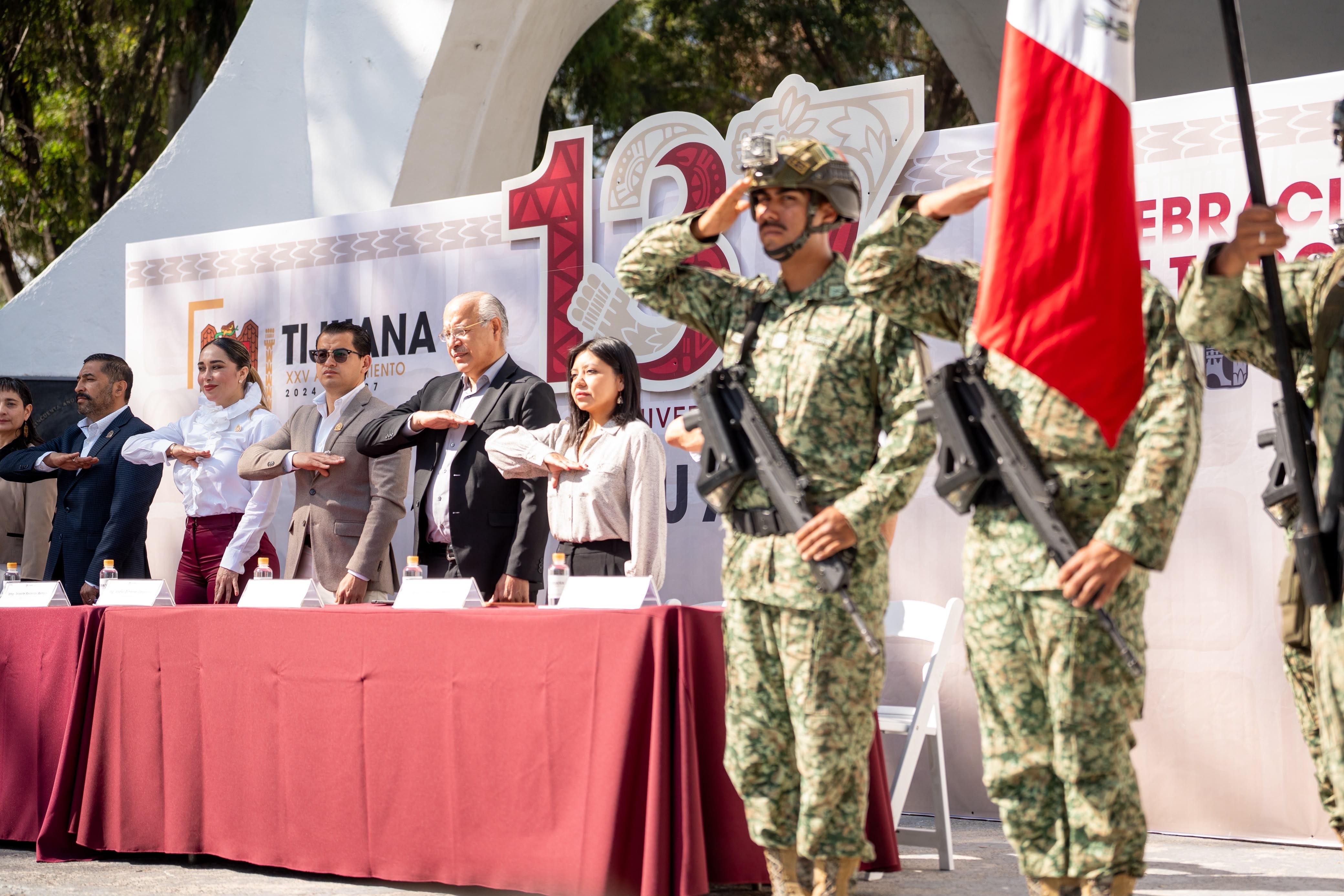 Preside Abdiel Gutiérrez Coronado Acto Cívico por el 137 Aniversario de la Fundación de Tijuana